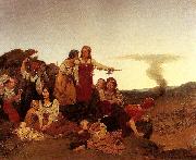 august malmstrom varendskvinnorna att bamnas danskarnas harjningar oil painting